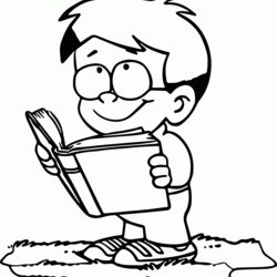 Cool Reading Books Colouring Pages Coloring