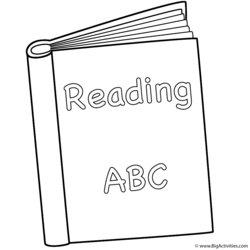 Reading Book Coloring Page Day Of School Books Back Pages Print Popular