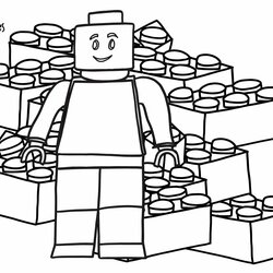 Champion Free Lego Coloring Pages Stevie Doodles Printable Gifted Man With