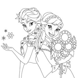 Brilliant Frozen Coloring Pages At Free Printable Print Color