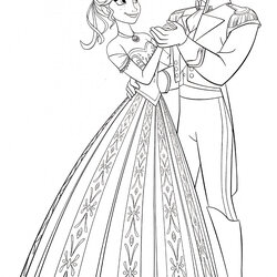 Superb Disney Frozen Coloring Pages To Download Hans Elsa Printable Prince Princess And