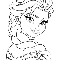 Exceptional Frozen Printable Coloring Pages Anna Elsa Print Color Craft Queen Cute Olaf Snowman