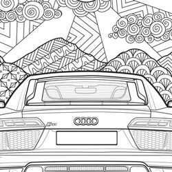 Tremendous Coloring Pages For Adults Cars Car Sheets Sports Muscle No Nu