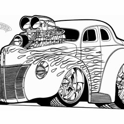 Admirable Adult Coloring Pages Cars At Free Printable Car Classic Tremendous