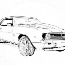 Peerless Car Printable Coloring Pages Adult Cars Chevy Muscle Sheets Kids Drawings Awesome Print Color Old