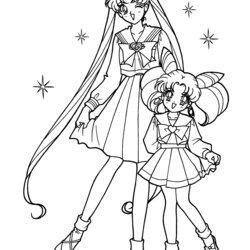 Outstanding Free Printable Sailor Moon Coloring Pages For Kids