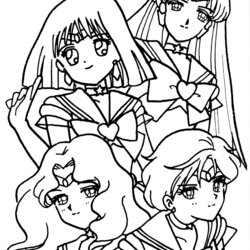 Worthy The Best Website For Sailor Moon Coloring Book Pages