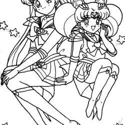 Supreme Free Printable Sailor Moon Coloring Pages For Kids Page Images