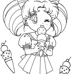 Preeminent Sailor Moon Coloring Pages At Free Download Printable Beautiful Print Color Sheets Candy Kids