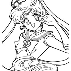 Superior Free Printable Sailor Moon Coloring Pages For Kids Color