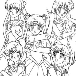 Superb Free Easy To Print Sailor Moon Coloring Pages Scout Group