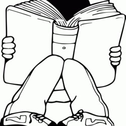 Legit Read Book Coloring Page Home Pages Popular