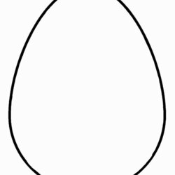 Eminent Easter Egg Printable Coloring Pages Eggs Page Blank