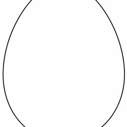 Easter Eggs Coloring Pages Egg Blank Decorate Simple
