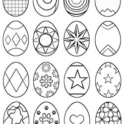 Fine Easter Egg Drawing To Colour At Free Download Coloring Eggs Printable Colouring Pages Designs Drawings