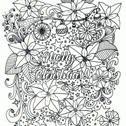 Get This Adult Christmas Coloring Pages To Print Merry