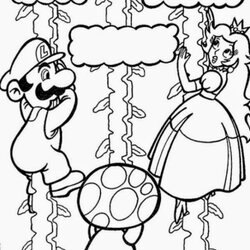 Superlative Coloring Pages Mario Free And Printable Brothers Bros