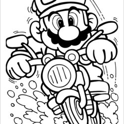 Admirable Super Mario Brothers Coloring Picture Pages Bros Kids Fun Print Printable Sheets Library Party Boys