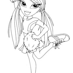 Wonderful Free Printable Coloring Pages For Kids Cheerleader Print Girls Cheer Color Colouring Sheets Girl