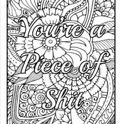 Supreme Insulting Inappropriate Coloring Pages For Adults Even Though Swear Calming Cuss Wicked Collects
