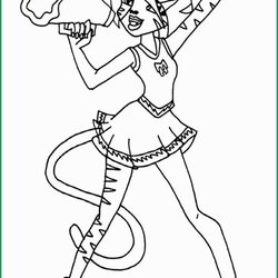 Exclusive Picture Of Cheerleader Coloring Pages