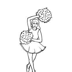 Spiffing Free Printable Coloring Pages For Kids Cheerleader Cheer Girls Cheerleaders Color Team Colouring