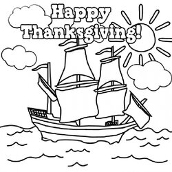 Out Of This World Get Thanksgiving Coloring Sheets For Kindergarten Happy Pages Mayflower Printable Kids