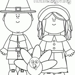 Terrific Thanksgiving Coloring Pages For Kindergarten Home