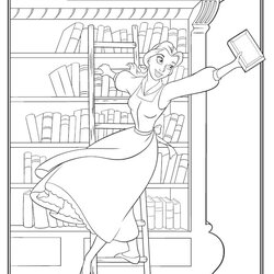 The Highest Quality Library Coloring Pages To Download And Print For Free Beast Beauty Belle Word Kids Book
