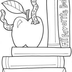Brilliant Library Coloring Pages Classroom Doodles Notebooks Alley