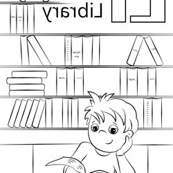 Library Coloring Pages Teenagers