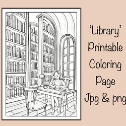 Sterling Library Building Coloring Pages