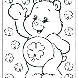 The Highest Quality Bear Coloring Pages To Print At Free Printable Care Bears Lucky Teddy Baby Luck Good Kids