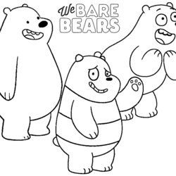 Wizard We Bare Bears Coloring Pages Template