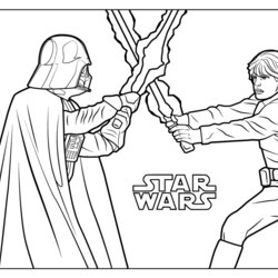 Marvelous Star Wars Darth Vader And Luke Coloring Pages Tweet Email