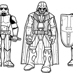 Darth Vader Coloring Pages Best For Kids Storm Trooper Printable Star Wars Drawing Lego Troopers Color Print