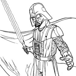 Out Of This World Darth Vader Coloring Pages