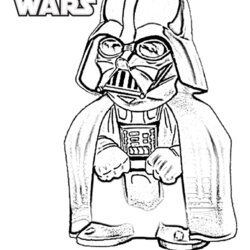 Excellent Darth Vader Coloring Pages To Print Home Wars Star Head Lego Drawing Yoda Comments