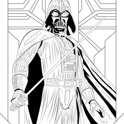 Legit Lego Darth Vader Coloring Pages At Free Printable Wars Star Drawing Maul Print Line Color Kids