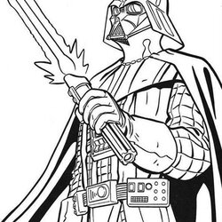 Eminent Darth Vader Coloring Pages Best For Kids Wars Star