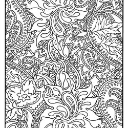 Terrific Totally Awesome Free Adult Coloring Pages The Quiet Grove Paisley Vegetation Harmonious Mandala