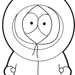 Marvelous Pin By On Coloring Pages Easy Cartoon Drawings Step Kenny Lesson Finished