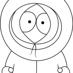 Legit Kenny From South Park Coloring Page For Kids Free Pages Printable Color Cartoon Print