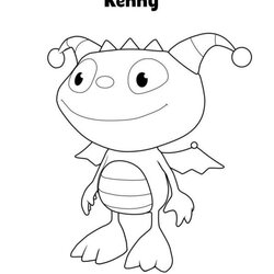 Perfect Kids Fun Coloring Page Henry Kenny Pages Colouring Disney Print Monster Votes