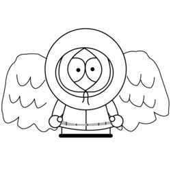 The Highest Quality South Park Kenny With Angel Wings Coloring Page Free Printable