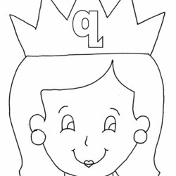 Outstanding Alphabet Coloring Pages Book Queen Drawing Letter Printable Easy Alphabets Kids Colouring Color