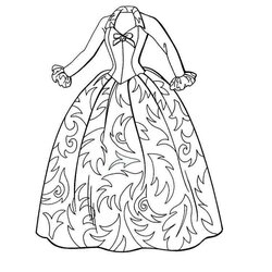 Peerless Dress Coloring Pages