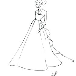 Cool Dress Coloring Pages At Free Printable Wedding Dresses Dressed Getting Color