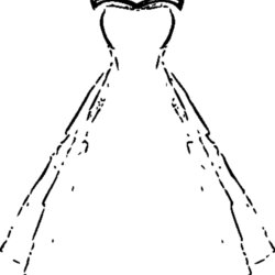 Fantastic Beautiful Dress Coloring Pages And Pictures For Adults Kids Dresses Gown Paper Printable Colouring