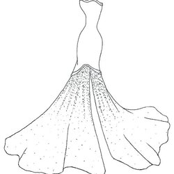 Brilliant The Best Free Dress Coloring Page Images Download From Pages Wedding Color Printable Print